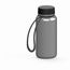 Trinkflasche "Refresh", 400 ml, inkl. Strap (silber, schwarz) (Art.-Nr. CA002649)