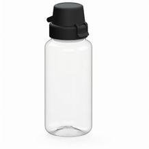 Trinkflasche "School", 400 ml (transparent, schwarz) (Art.-Nr. CA010366)