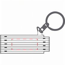 Schlüsselanhänger 'Zollstock' (weiß) (Art.-Nr. CA024284)