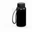 Trinkflasche "Refresh", 400 ml, inkl. Strap (Schwarz) (Art.-Nr. CA084404)