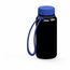 Trinkflasche "Refresh", 400 ml, inkl. Strap (schwarz, blau) (Art.-Nr. CA097830)