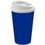Kaffeebecher "Premium Deluxe" (standard-blau PP, weiß) (Art.-Nr. CA100195)