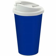 Kaffeebecher "Premium Deluxe" (standard-blau PP, weiß) (Art.-Nr. CA100195)