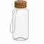 Trinkflasche "Natural", 700 ml, inkl. Strap (transparent) (Art.-Nr. CA100744)