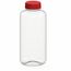 Trinkflasche "Refresh", 1,0 l (transparent, rot) (Art.-Nr. CA106471)