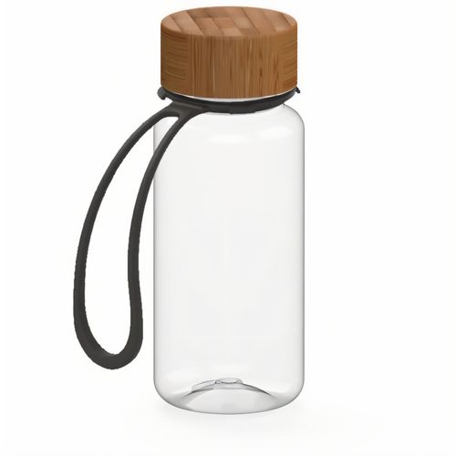 Trinkflasche "Natural", 400 ml, inkl. Strap (Art.-Nr. CA110795) - Sieht aus wie Glas, wiegt aber nicht...