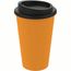 Kaffeebecher "Premium" (standard-gelb, schwarz) (Art.-Nr. CA116481)
