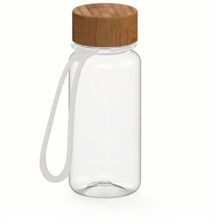 Trinkflasche "Natural", 400 ml, inkl. Strap (transparent) (Art.-Nr. CA122998)