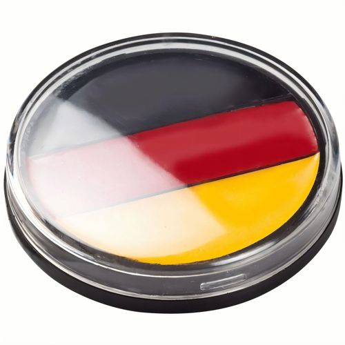 Fanschminke "Round" Deutschland (Art.-Nr. CA137774) - Für die perfekte Fanbemalung. Dreifarbi...
