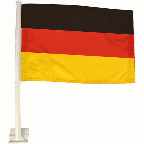Autofahne "Nations - Deutschland" (Art.-Nr. CA138242) - Hochwertige Autofahne inklusive weiße...