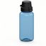 Trinkflasche "School", 400 ml (transluzent-blau, schwarz) (Art.-Nr. CA145404)