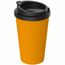 Kaffeebecher "PremiumPlus" (standard-gelb, schwarz) (Art.-Nr. CA152740)