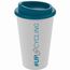 Kaffeebecher "Premium", upcycling (weiß, ocean) (Art.-Nr. CA155189)