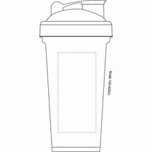 Shaker "Protein", 0,6 l (standard-grün / transparent) (Art.-Nr. CA156329)