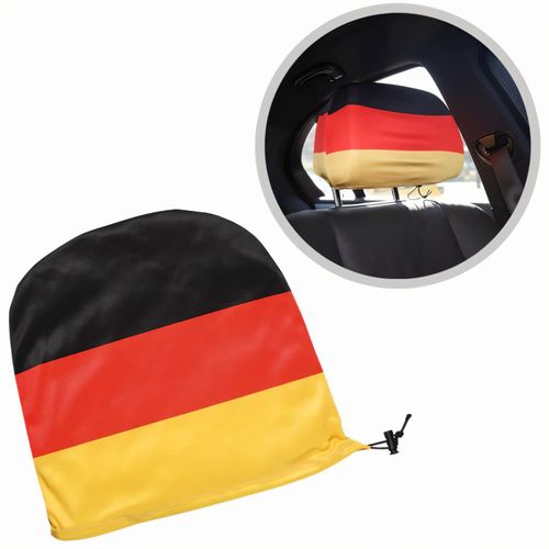 Kopfstützenüberzüge "Nations" (Art.-Nr. CA163659) - Deutschland im Doppelpack. Dekorative...