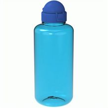 Trinkflasche "Junior", 1,0 l (transparent-blau, standard-blau PP) (Art.-Nr. CA169588)