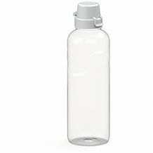 Trinkflasche Carve "School", 1,0 l (transparent, weiß) (Art.-Nr. CA170732)