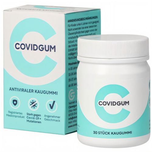 COVIDGUM ? Antiviraler Kaugummi (Art.-Nr. CA179428) - Das zertifizierte Medizinprodukt COVIDGU...