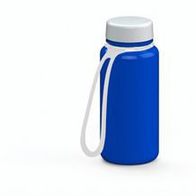 Trinkflasche "Refresh", 400 ml, inkl. Strap (blau, weiß) (Art.-Nr. CA198771)