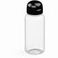 Trinkflasche "Sports", 400 ml (transparent, schwarz) (Art.-Nr. CA210803)