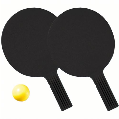 Tischtennis-Set "Massiv" (Art.-Nr. CA226214) - Eine leicht angeraute Schlägeroberfläc...