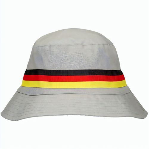 Bucket hat "Germany" (Art.-Nr. CA231481) - Der graue Bucket hat "Germany" vereint...