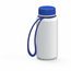 Trinkflasche "Refresh", 400 ml, inkl. Strap (weiß, blau) (Art.-Nr. CA232831)