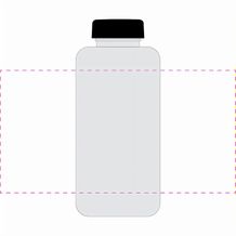 Trinkflasche "Refresh" klar-transparent 1,0 l (transparent / schwarz) (Art.-Nr. CA239870)