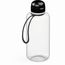 Trinkflasche "Sports", 1,0 l , inkl. Strap (transparent, schwarz) (Art.-Nr. CA246946)