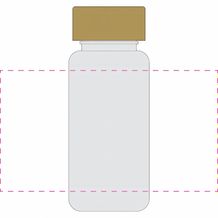 Trinkflasche 'Natural' Colour inkl. Strap, 0, 4 l (schwarz) (Art.-Nr. CA247307)