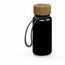 Trinkflasche "Natural", 400 ml, inkl. Strap (Schwarz) (Art.-Nr. CA247307)