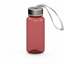 Trinkflasche "Pure", 400 ml (transparent-rot) (Art.-Nr. CA251001)