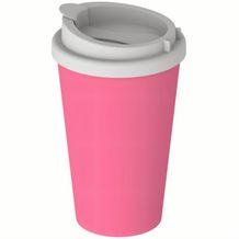 Kaffeebecher "PremiumPlus" (rosa, weiß) (Art.-Nr. CA257403)