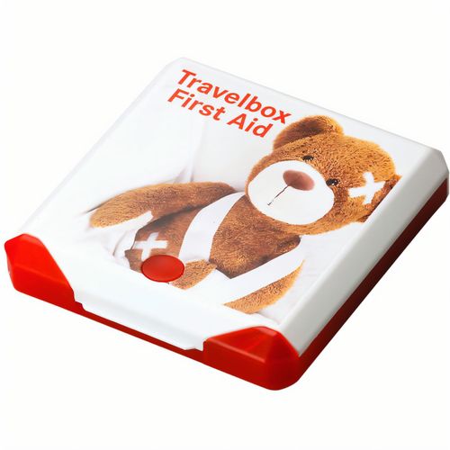 Travelbox "First Aid" (Art.-Nr. CA259158) - Quadratische, praktische Box aus Kunstst...