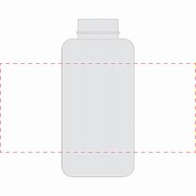 Trinkflasche "School" Colour 0,7 l (weiß / rot) (Art.-Nr. CA263742)