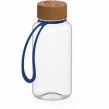 Trinkflasche "Natural", 700 ml, inkl. Strap (transparent, blau) (Art.-Nr. CA283350)