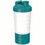 Shaker "Protein", Pro 2+, 0,40 l (transparent, teal) (Art.-Nr. CA287503)