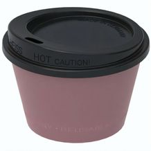 Kaffeebecher "ToGo", 0,1 l (raffiniertes rot, schwarz) (Art.-Nr. CA293607)