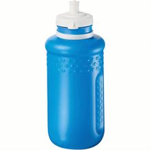 Trinkflasche "Fahrrad" 0,5 l mit Saugverschluss (blau, weiß) (Art.-Nr. CA298568)