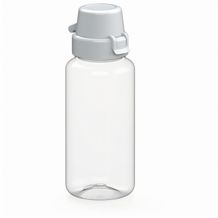 Trinkflasche "School", 400 ml (transparent, weiß) (Art.-Nr. CA300222)