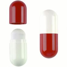 Radiergummi 'Pille' (weiß / rot) (Art.-Nr. CA308789)