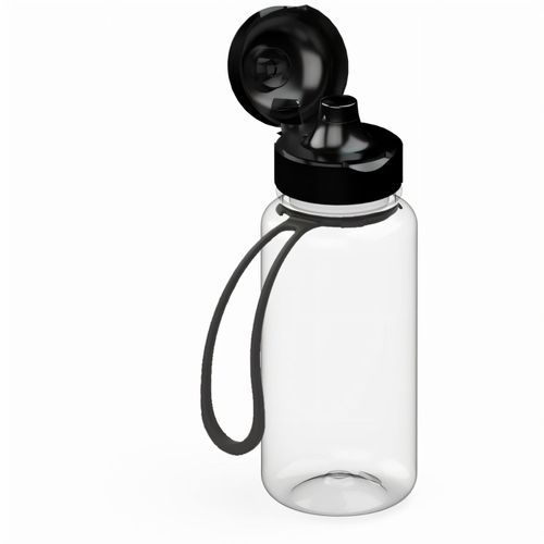Trinkflasche "Sports", 400 ml, inkl. Strap (Art.-Nr. CA326770) - Die perfekte Flasche für Kindergarten...