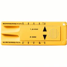 Schlüsselanhänger "Reifenprofilmesser" (standard-gelb) (Art.-Nr. CA341260)