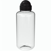 Trinkflasche "Junior", 1,0 l (transparent, schwarz) (Art.-Nr. CA356689)