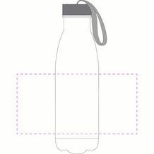 Trinkflasche Colare 'Pure' klar-transparent 1,0 l (silber / transparent) (Art.-Nr. CA359393)