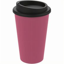 Kaffeebecher "Premium" (rosa, schwarz) (Art.-Nr. CA363143)