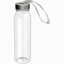 Trinkflasche Active "Pure", 650 ml (transparent, silber) (Art.-Nr. CA365459)