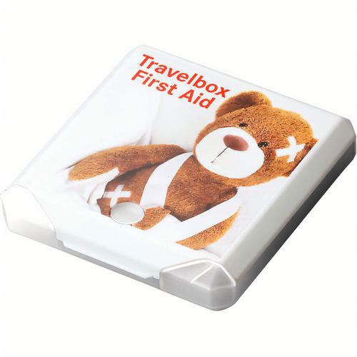 Travelbox "First Aid" (Art.-Nr. CA386996) - Quadratische, praktische Box aus Kunstst...