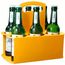 Bierflaschenträger "Take 6" (standard-gelb) (Art.-Nr. CA394626)