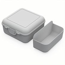 Vorratsdose "Cube" deluxe, mit Trennschale (weiß) (Art.-Nr. CA420803)